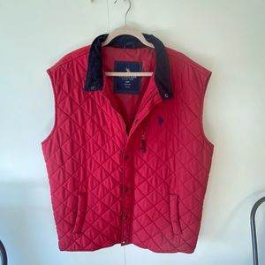 Mens Polo Quilted Vest